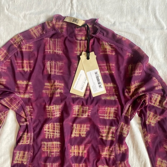 KNWLS SSENSE HALYCON TOP NWT'S SMALL ACID PLAID PURPLE - Picture 6 of 7